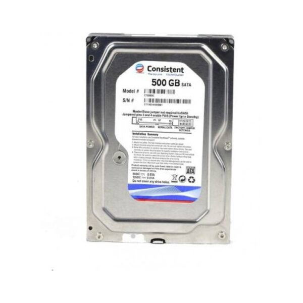 CONSISTENT PULLOUT INTERNAL HARD DISK 500GB SATA (2 YEAR) DESKTOP