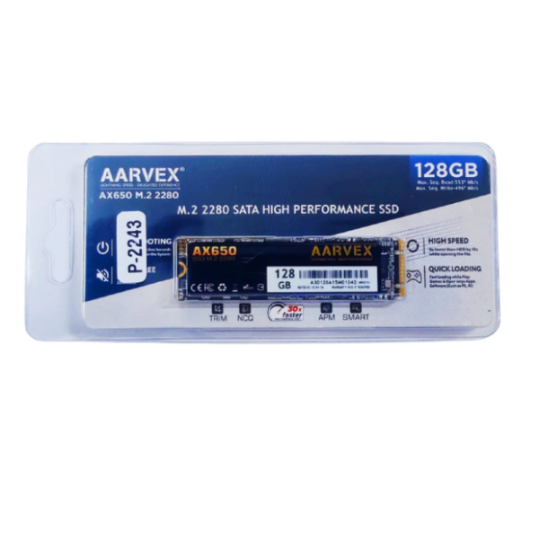 AARVEX INTERNAL SSD 128GB M.2 (AX650)