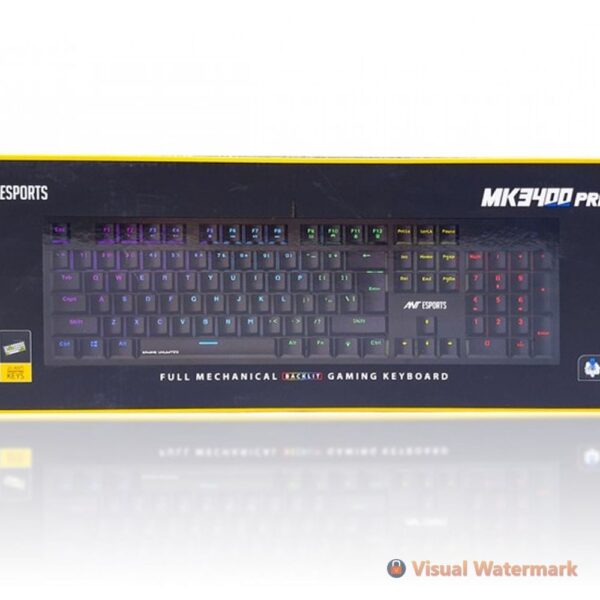 ANT ESPORTS MECHANICAL GAMING KEYBOARD MK3400 PRO V3 WITH RGB LIGHTS