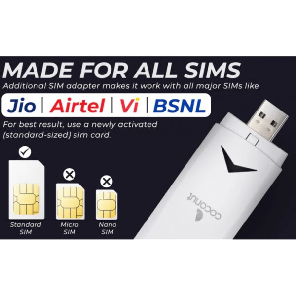 COCONUT 4G|5G DATA CARD DUAL BAND WUD04 KONNECT