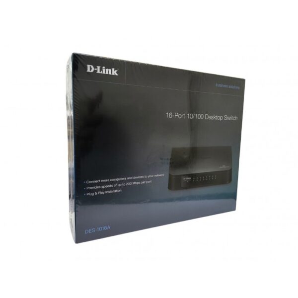 DLINK DESKTOP SWITCH 16 PORT (DES 1016)