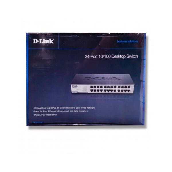 DLINK DESKTOP SWITCH 24 PORT (DES 1024)