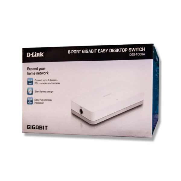 DLINK DESKTOP SWITCH 8 PORT GIGA (DGS 1008)