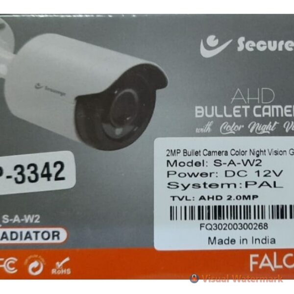 SECUREYE BULLET 2MP GLADIATOR 3.6MM (NIGHT COLOR VISION)