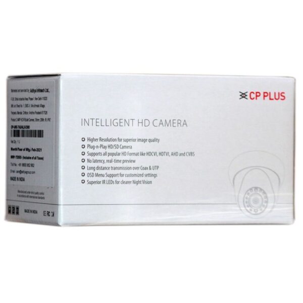 CP PLUS BULLET 2.4MP (CPUSCTA24L20360) 3.6MM