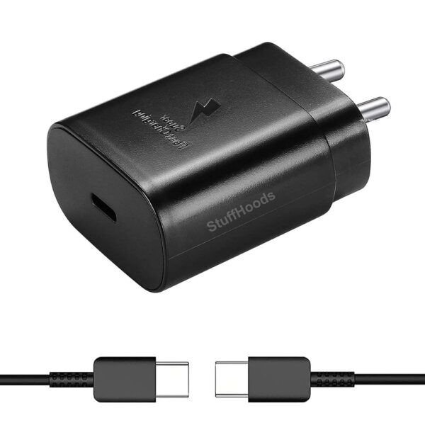 IMPORTED SAMSUNG 25W PD ADAPTER WITH USB-C TO USB-C CABLE