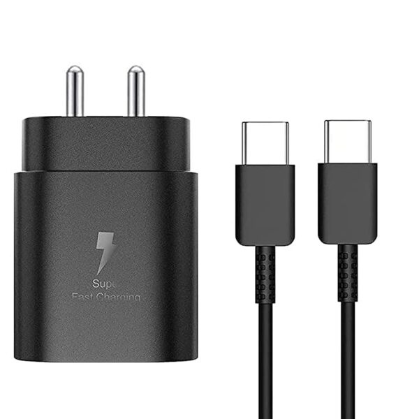 IMPORTED SAMSUNG 25W PD ADAPTER WITH USB-C TO USB-C CABLE