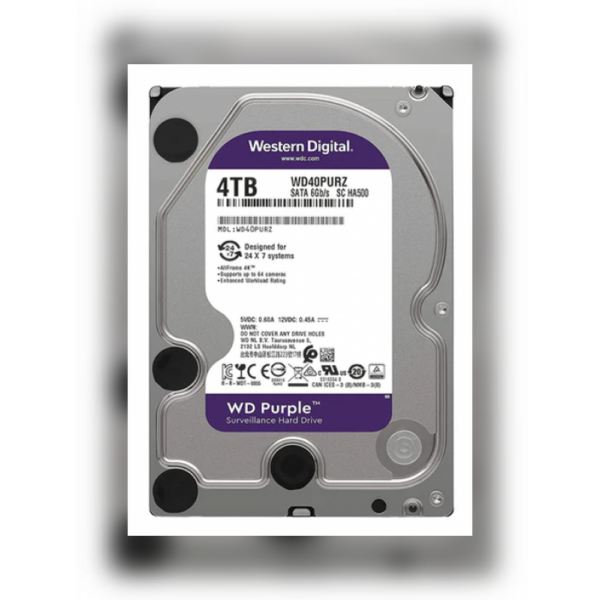 WD SURVEILLANCE HARD DISK 4TB PURPLE