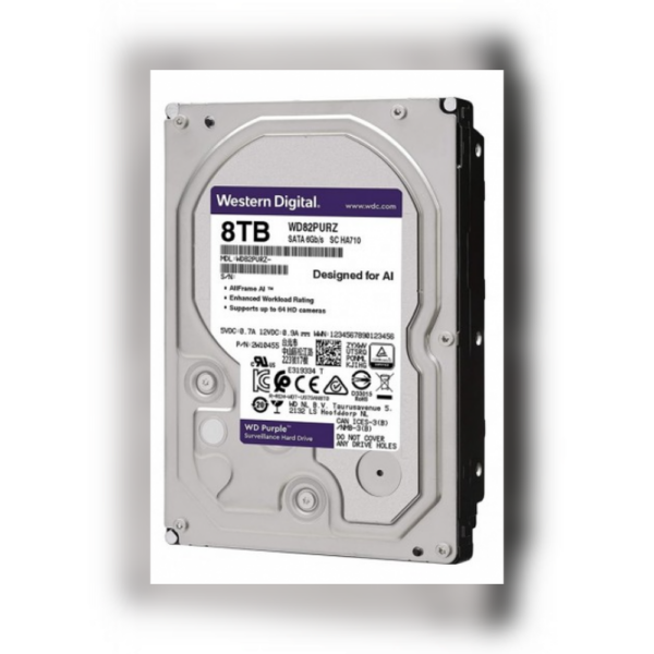 WD SURVEILLANCE HARD DISK 8TB PURPLE