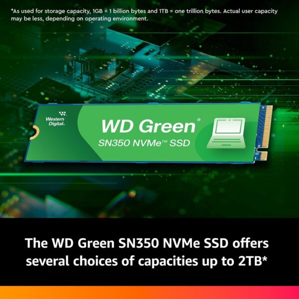 WD INTERNAL SSD 500GB NVME GREEN (SN350)