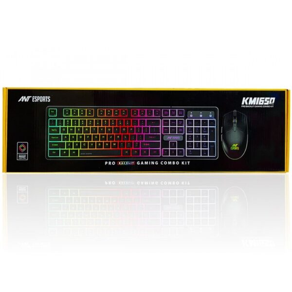 ANT ESPORTS GAMING KEYBOARD MOUSE COMBO USB KM1650 PRO BACKLIT