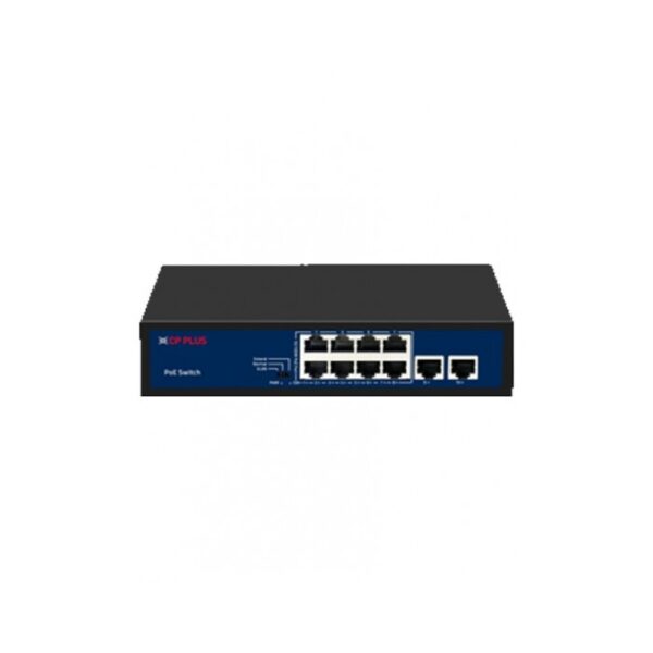 CPPLUS POE SWITCH 8 PORT NORMAL (8 NORMAL + 2 NORMAL UPLINK) HPU8H2