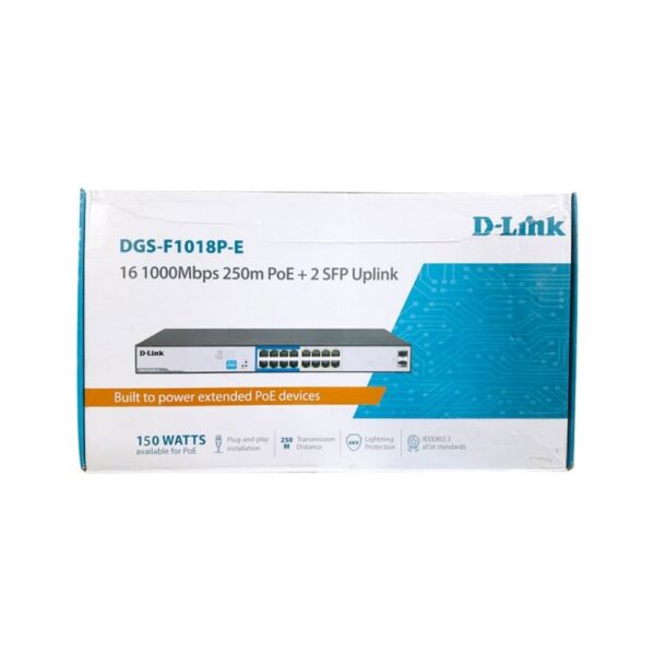 DLINK POE SWITCH 16 PORT (16 GIGA +2 SFP)