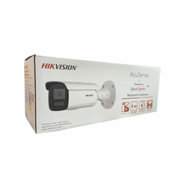 HIKVISION IP BULLET 2MP ACUSENSE DARK FIGHTER (2CD2T26G2 ISU SL) 4MM (TWO WAY AUDIO)