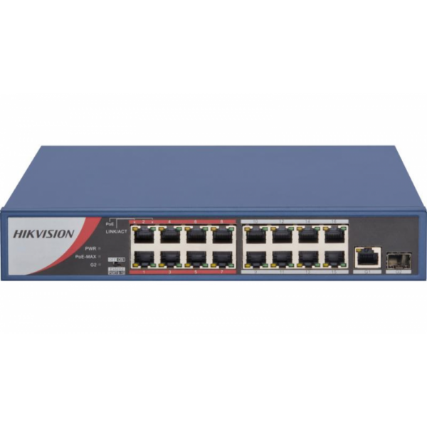 HIKVISION POE SWITCH 16 PORT (16 NORMAL + 1 GIGA UPLINK + 1 SFP) 3E0318P