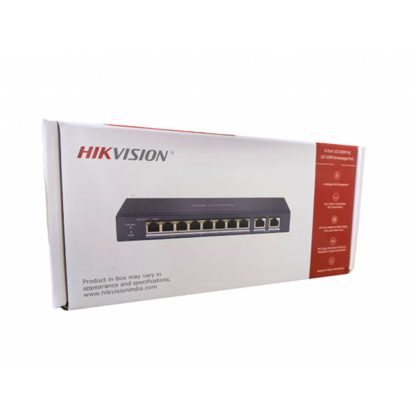 HIKVISION POE SWITCH 8 PORT (8 NORMAL + 2 GIGA UPLINK) 3E0310P