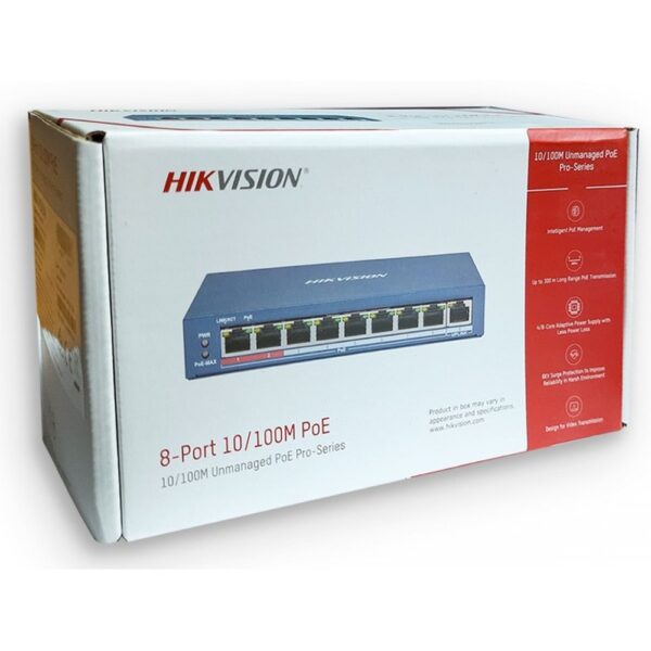 HIKVISION POE SWITCH 8 PORT 3E0109PEC (8 NORMAL + 1 NORMAL UPLINK) 3E0109P