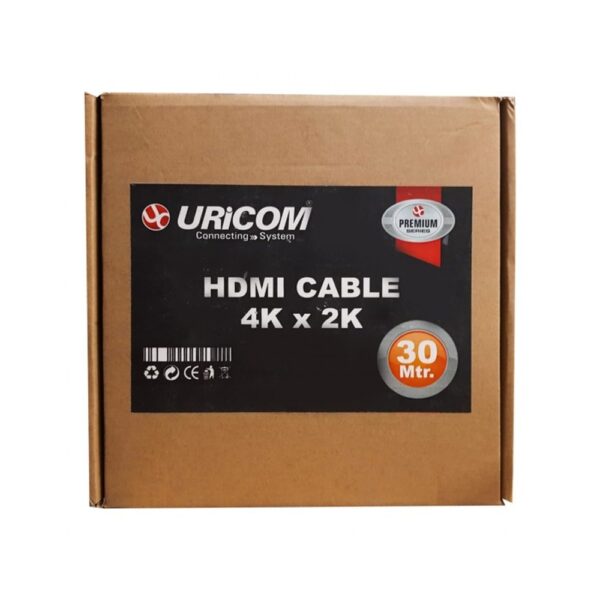 URICOM HDMI CABLE 30M 4K 30HZ 1080P WITH ETHERNET 10.2GB/S SPEED