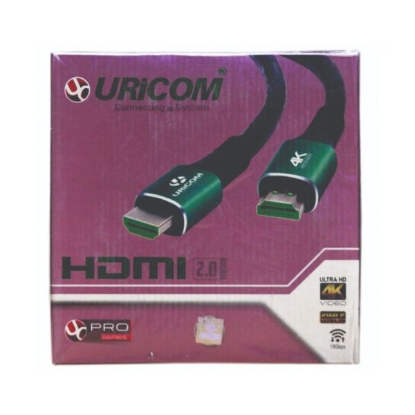 URICOM HDMI CABLE 15M 4K 60HZ 1080P WITH ETHERNET 18GB/S SPEED